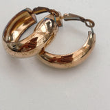 Thick Gold Hoop Earrings