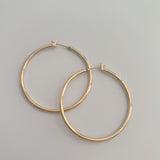 Thin Gold Hoop Earrings