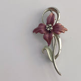 Purple Flower Pin