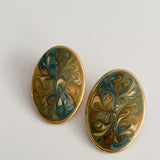 Vintage Oval Earrings