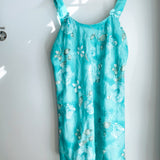 Aqua Bow Slip Dress