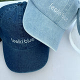 Embroidered feelin’blue Denim Hat