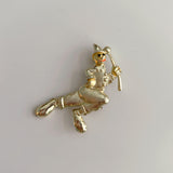 Silver Clown Pin