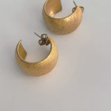 Gold Thick Huggie Earrings