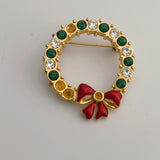 Christmas Wreath Pin