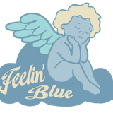feelin'blue. Stickers