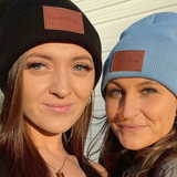 Feelin’Blue Leather Label Beanie - Assorted Colors